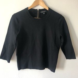 Ann Taylor black 3/4 sleeve sweater
